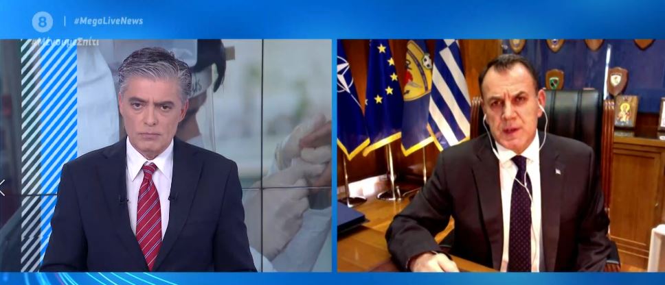 Παναγιωτόπουλος στο MEGA: Υπάρχει πλέον η διάσταση της υγειονομικής απειλής από την Τουρκία