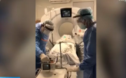 Βίντεο ντοκουμέντο: Αξονική τομογραφία σε ασθενή με κοροναϊό στο Ασκληπιείο