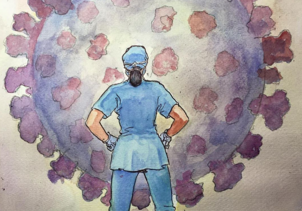 Κοροναϊός : Ο Μίλο Μανάρα σκιτσάρει τους ήρωες της πανδημίας