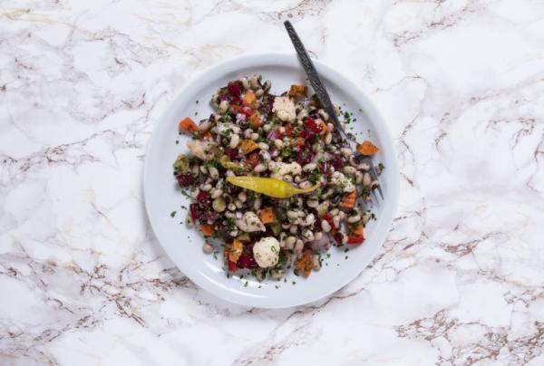 Μαυρομάτικα με τουρσί