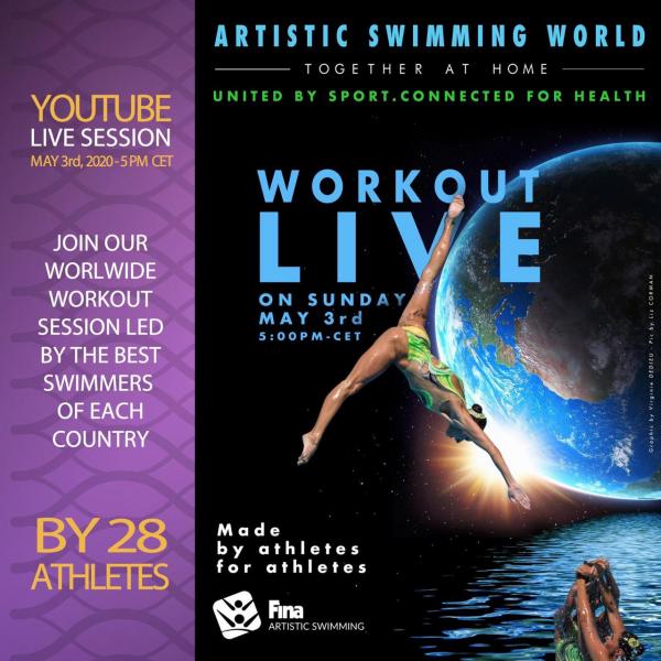 Η Elite της παγκόσμιας συγχρονισμένης κολύμβησης σε μια live προπόνηση