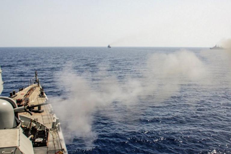 Εντυπωσιακή άσκηση του Π.Ν. σε Μυρτώο και νότιο Κρητικό πέλαγος [εικόνες]