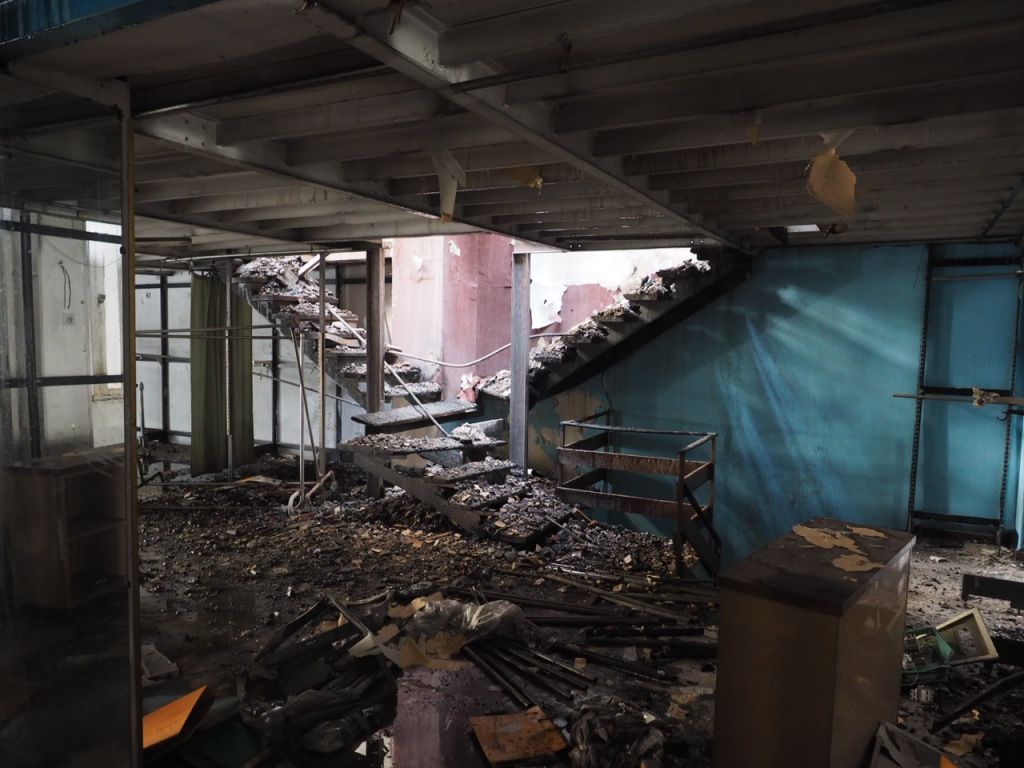 Κτήριο Αλέξανδρου Σούτσου: Μεγάλες ζημιές από την πυρκαγιά [Εικόνες]