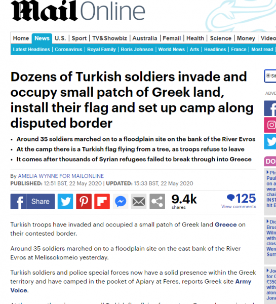 Έβρος : Οι Τούρκοι έχουν προωθηθεί σε ελληνικό έδαφος – Η ...