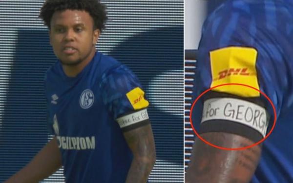 Παίκτης της Σάλκε φόρεσε περιβραχιόνιο για τον Τζορτζ Φλόιντ