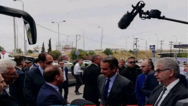 Στα «ΚΤΕΛ Μακεδονία» ο Κυριάκος Μητσοτάκης