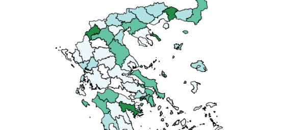 Κοροναϊός: Ο χάρτης με τα κρούσματα στην Ελλάδα – Οι περιοχές με τα περισσότερα και το προφίλ των ασθενών