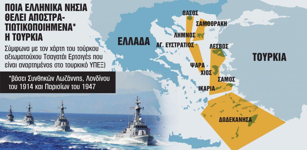 Γιατί η Τουρκία ανακινεί ζήτημα αποστρατιωτικοποίησης των νησιών του Αιγαίου | in.gr