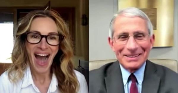 Τζούλια Ρόμπερτς : Η συνέντευξη με τον Δρ. Φαούτσι που έγινε viral