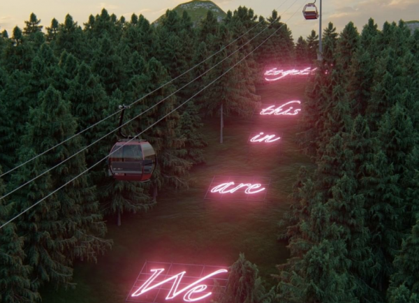 Κοροναϊός: Μια εγκατάσταση με neon μας θυμίζει ότι «είμαστε όλοι μαζί»