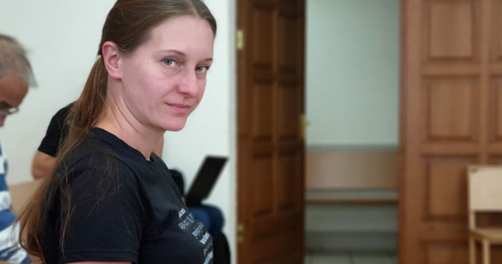 Russian journalist charged with justifying terrorism calls her trial a sham.