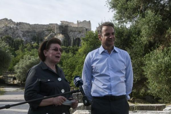 Στην Αρχαία Αγορά Αθηνών ο Κυριάκος Μητσοτάκης [Εικόνες]