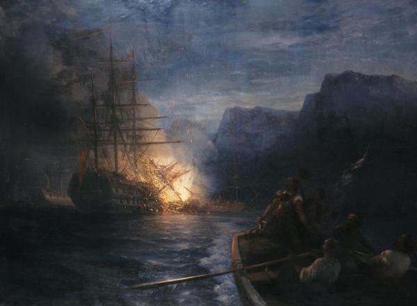 7/6/1822 : Η πυρπόληση της τουρκικής ναυαρχίδας από τον Κανάρη