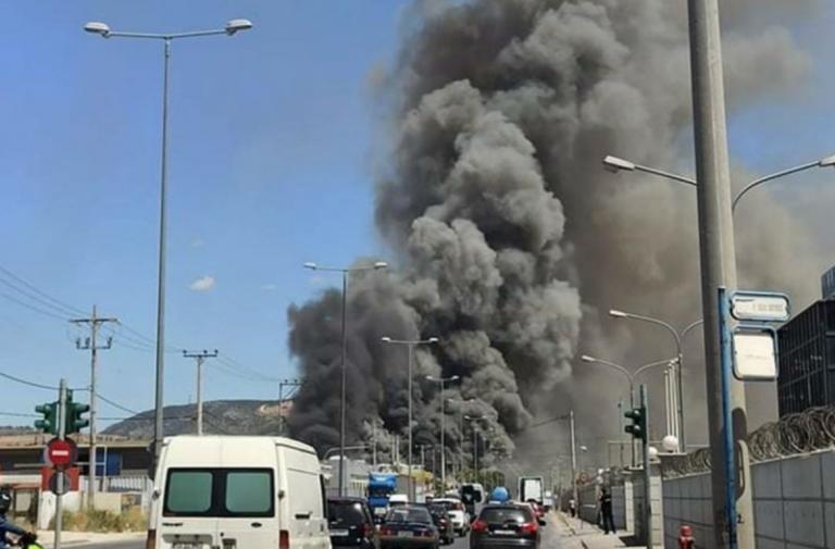 Πυρκαγιά σε εργοστάσιο στον Ασπρόπυργο