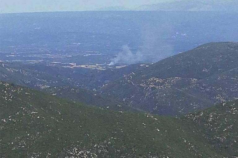 Μεγάλη πυρκαγιά σε δασική έκταση στην Ηλεία