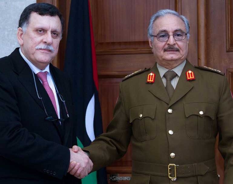 Προς εκεχειρία στη Λιβύη; - Συμφωνία Χαφτάρ με Σάρατζ για νέες συνομιλίες