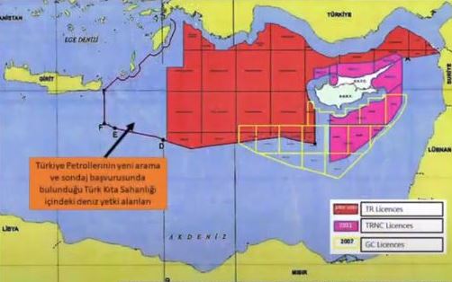Νέοι προκλητικοί χάρτες από την Άγκυρα για γεωτρήσεις εντός της ελληνικής υφαλοκρηπίδας - Καταδικάζουν ΕΕ και ΗΠΑ