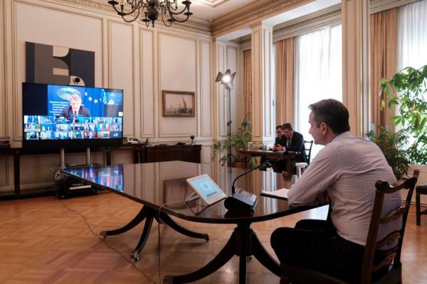 Σύνοδος Κορυφής – Μητσοτάκης: Τι είπε για το Ταμείο Ανάκαμψης – Έθεσε θέμα κυρώσεων για Τουρκία