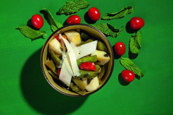 Φασολάκια με πεκορίνο