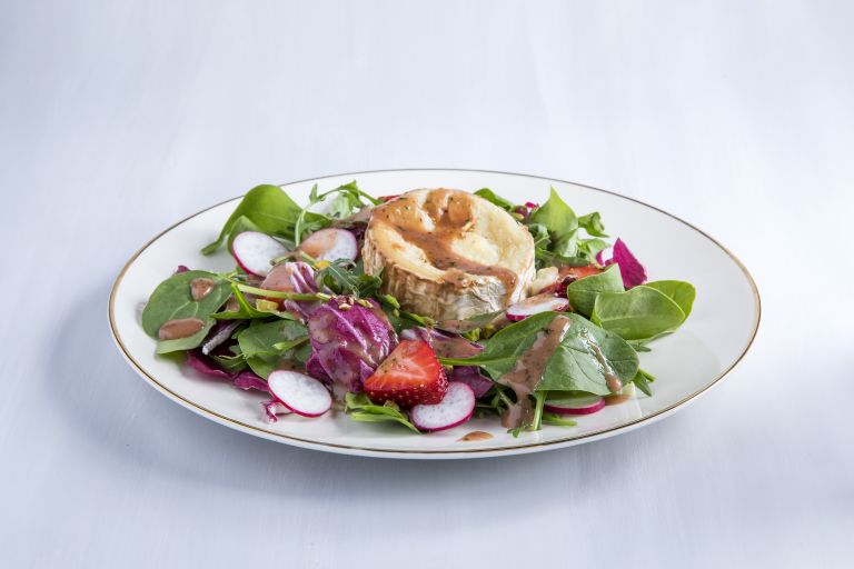 Σαλάτα με κατσικίσιο τυρί και βινεγκρέτ- έκπληξη