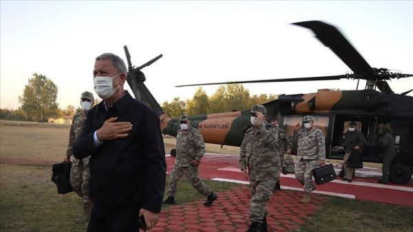 Ο Ακάρ στα σύνορα Ελλάδας – Βουλγαρίας για επιθεώρηση τουρκικών στρατευμάτων