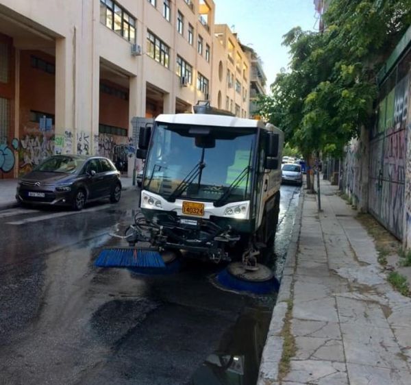 Δήμος Αθηναίων: Κυριακάτικη καθαριότητα στο Μεταξουργείο