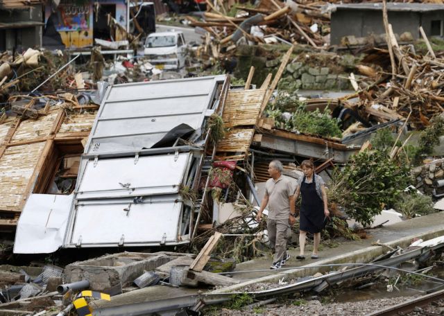 Ιαπωνία: Πιθανόν να φθάσουν τους 50 οι νεκροί από τις καταρρακτώδεις βροχές
