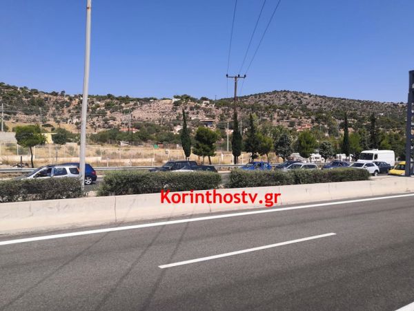Ουρές χιλιομέτρων στην Εθνική Οδό Αθηνών-Κορίνθου λόγω τροχαίου