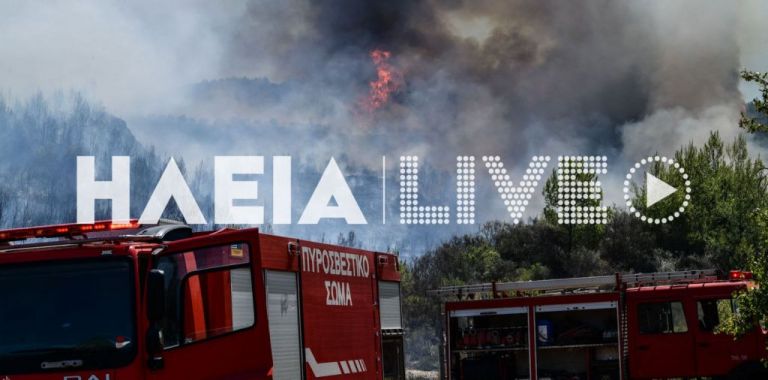 Ηλεία: Μαίνεται η φωτιά στο Γραμματικό – Ενισχύονται οι πυροσβεστικές δυνάμεις