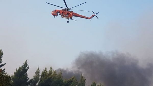 Υπό μερικό έλεγχο φωτιά στον Άγιο Στέφανο Αττικής