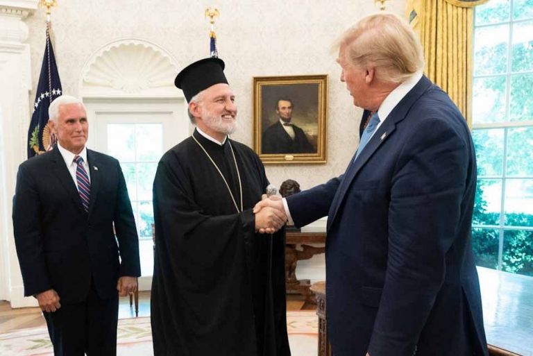 Ο Τραμπ εξέφρασε στον Ελπιδοφόρο την έντονη δυσαρέσκειά του για την Αγία Σοφία