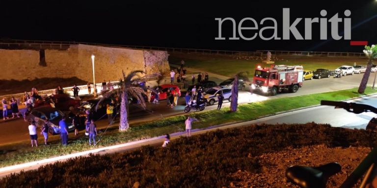 Τροχαίο με πέντε τραυματίες στην παραλιακή λεωφόρο του Ηρακλείου