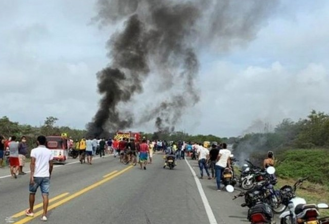 Κολομβία : Επτά νεκροί και 46 τραυματίες από έκρηξη βυτιοφόρου