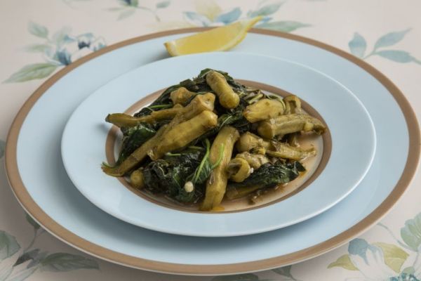 Φρικασέ με βλίτα και μπάμιες