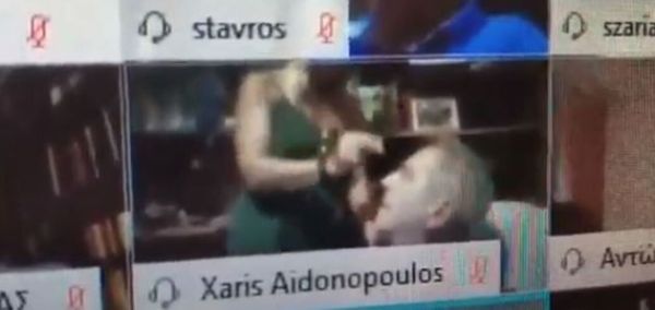 Το ξεμάτιασμα που έγινε viral: Ο κ. Αηδονόπουλος και η γραμματέας του στο MEGA