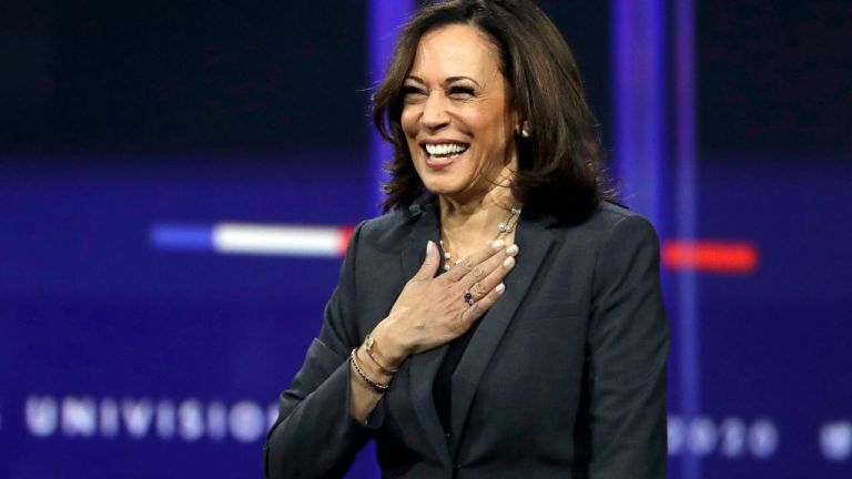 Kamala Harris accepts historic vice presidential nod