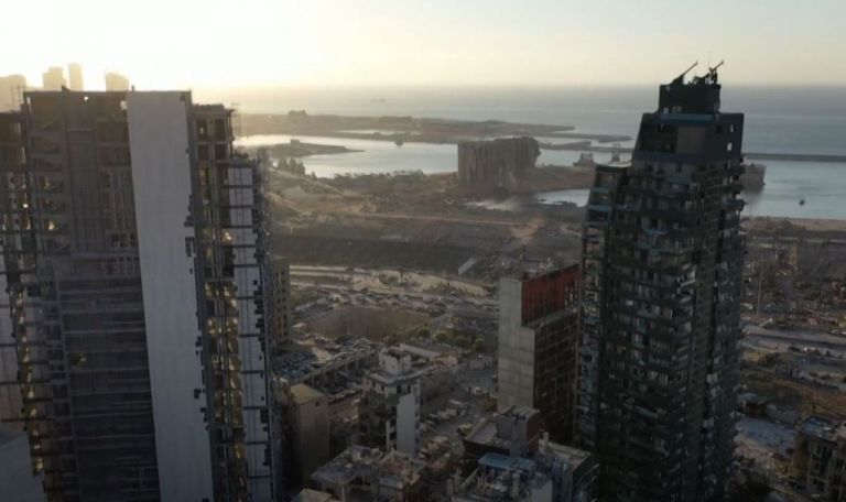 Βηρυτός : Drone καταγράφει το μέγεθος της καταστροφής