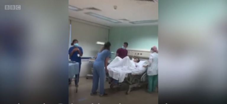 Βηρυτός : Απίστευτο βίντεο από μαιευτήριο τη στιγμή της έκρηξης