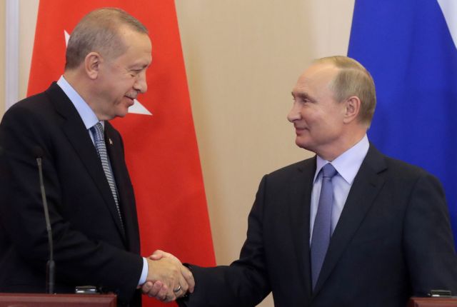Επικοινωνία Πούτιν - Ερντογάν για την Αν. Μεσόγειο