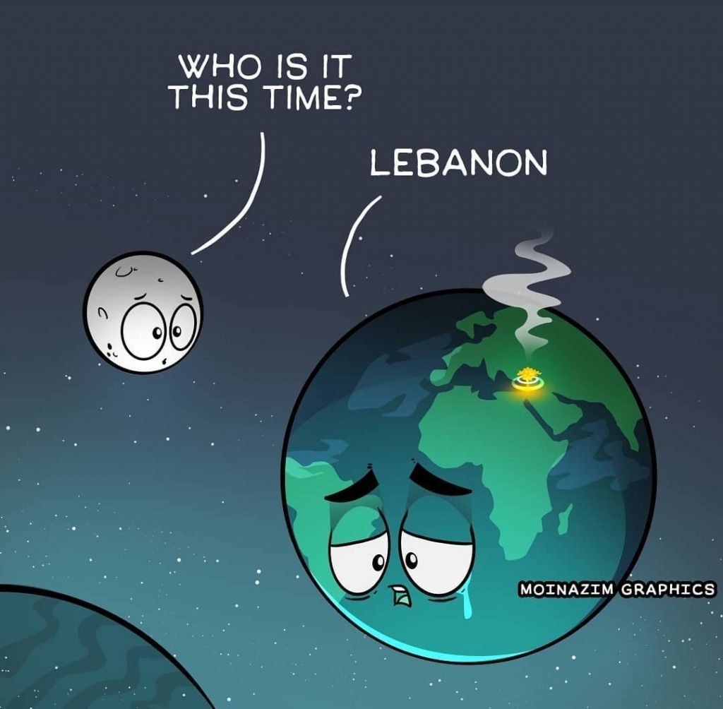 Ο κλαμένος κέδρος: Το συγκλονιστικό σκίτσο του Latuff για την τραγωδία στη Βηρυτό