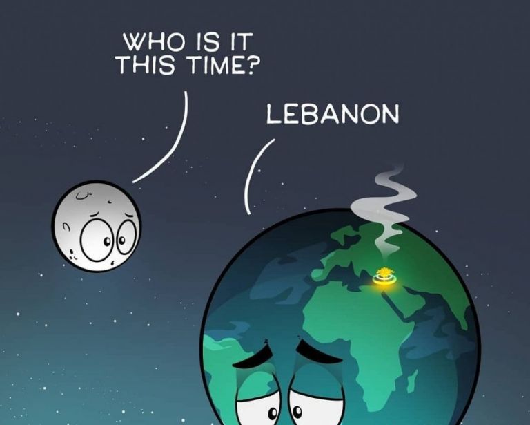 Ο κλαμένος κέδρος: Το συγκλονιστικό σκίτσο του Latuff για την τραγωδία στη Βηρυτό