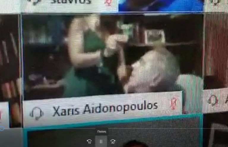 Live ξεμάτιασμα κατά τη διάρκεια της τηλεδιάσκεψης του δημοτικού συμβουλίου Θεσσαλονίκης