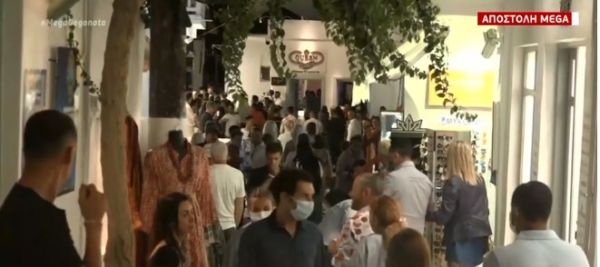 Το MEGA στη Μύκονο: Δεν πτοούνται οι τουρίστες – Κλείνουν τα μπαρ… γεμίζουν παραλίες και σοκάκια