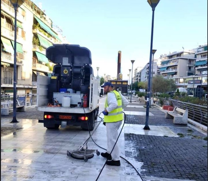 Δήμος Αθηναίων: Επιχείρηση καθαριότητας – απολύμανσης στα Κάτω Πατήσια