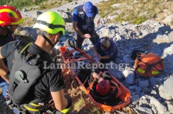 Εύβοια: Δραματική διάσωση τραυματία στο Ξηροβούνι
