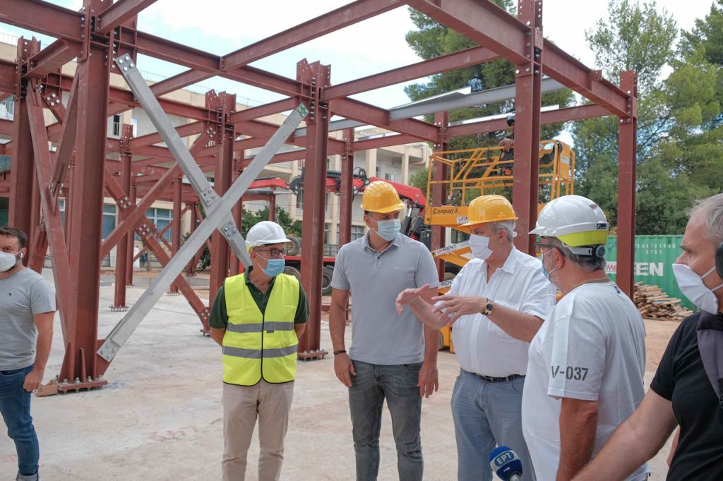 Επίσκεψη Κικίλια στο «Σωτηρία» για επίβλεψη του έργου κατασκευής 50 κλινών ΜΕΘ