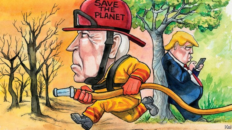 The Economist: Αντιπαράθεση Μπάιντεν – Τραμπ για την κλιματική αλλαγή