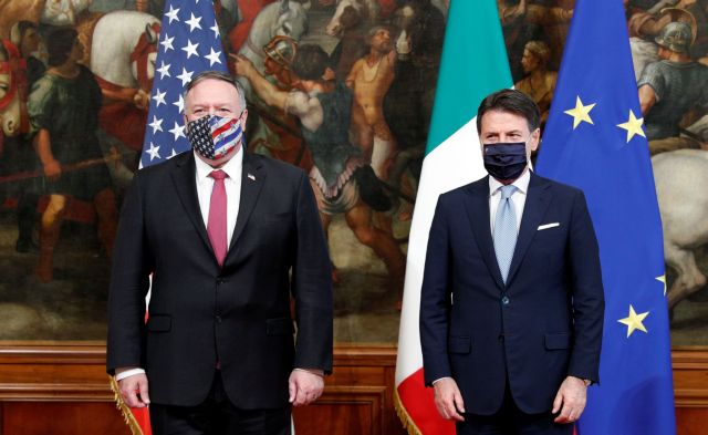 Συνάντηση Πομπέο με Κόντε και Ντι Μάιο για Λιβύη – Συνεχίζεται η κόντρα με το Βατικανό