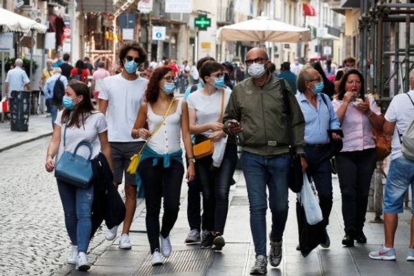 Κοροναϊος – Ιταλία : 1.912 νέα κρούσματα, ο υψηλότερος αριθμός από το τέλος του lockdown