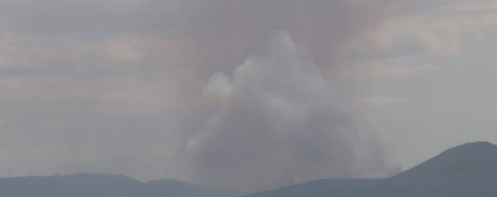 Μεγάλη φωτιά κοντά στο Χιλιομόδι Κορινθίας